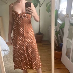 Faithful the brand anthro dress- brown size 0